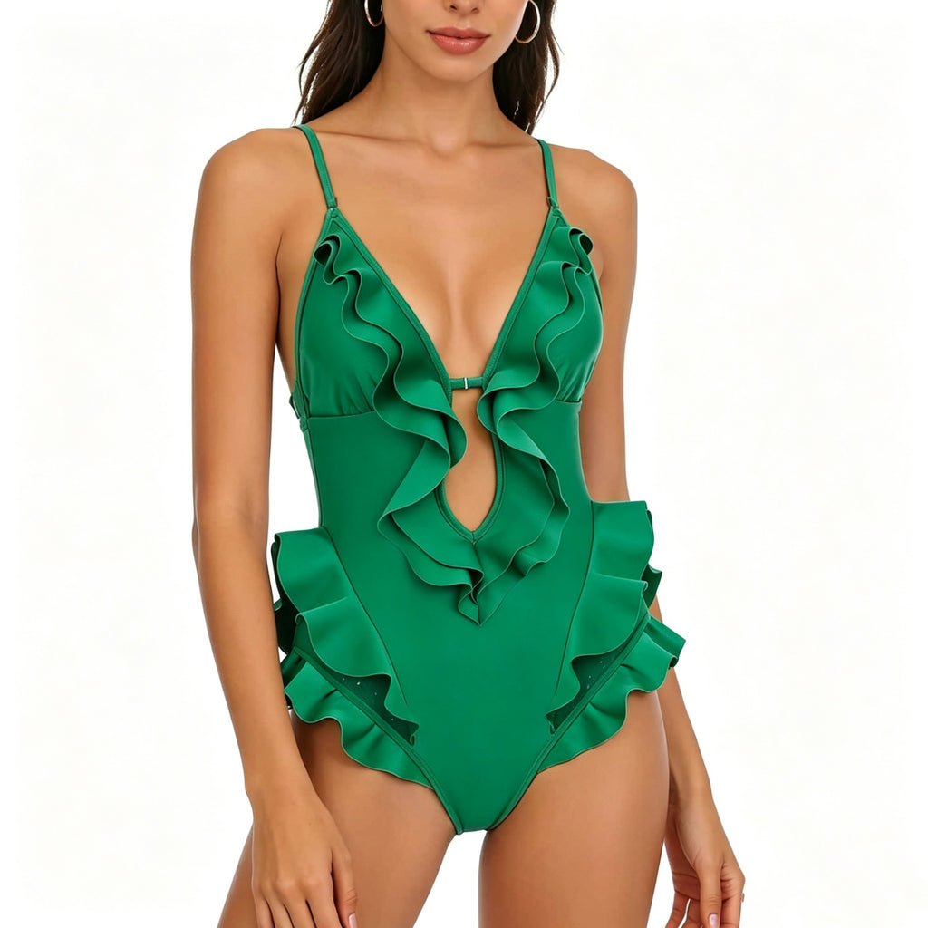 One-Piece Swimsuit for Women, Small Bust, Backless Sexy Bathing Suit