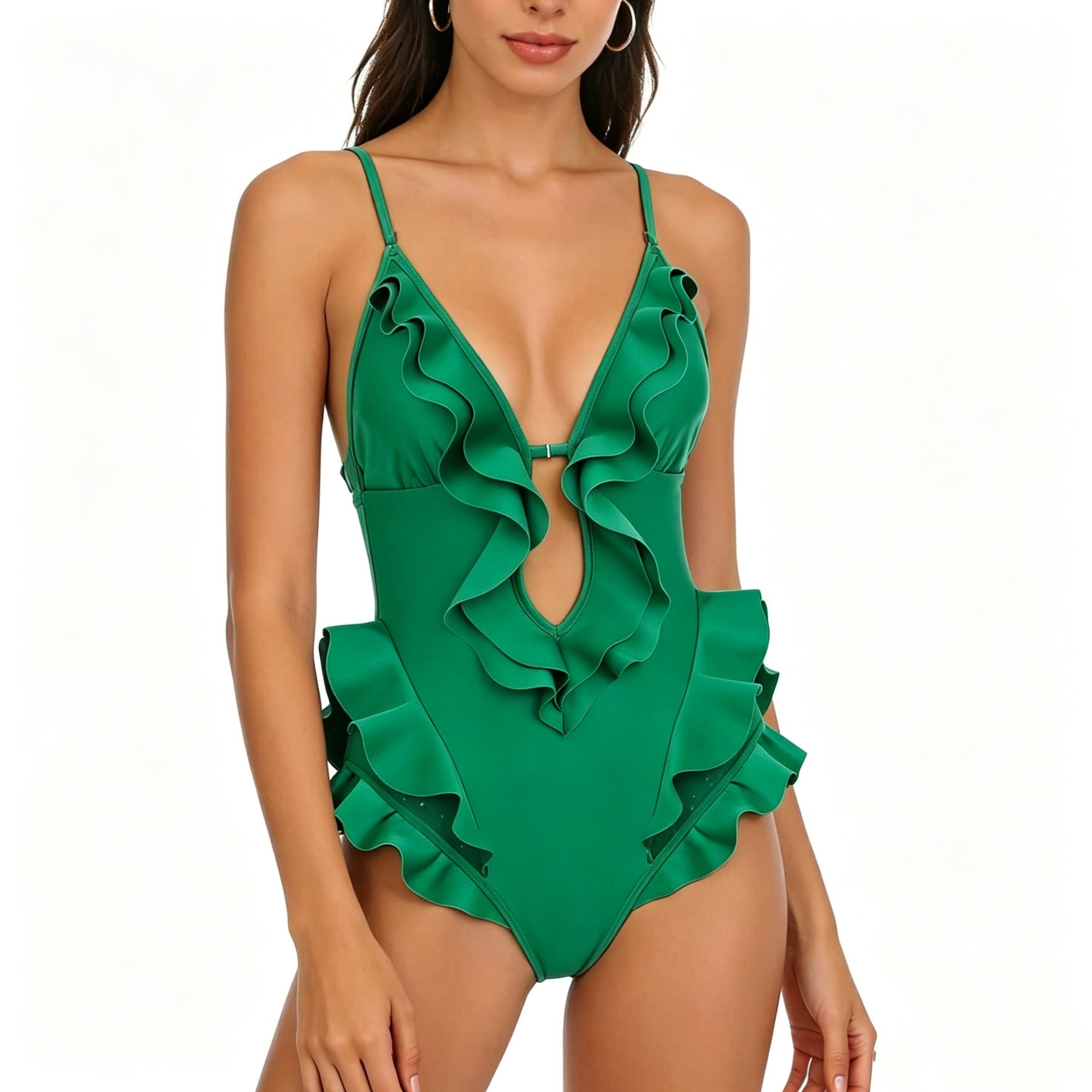One-Piece Swimsuit for Women, Small Bust, Backless Sexy Bathing Suit