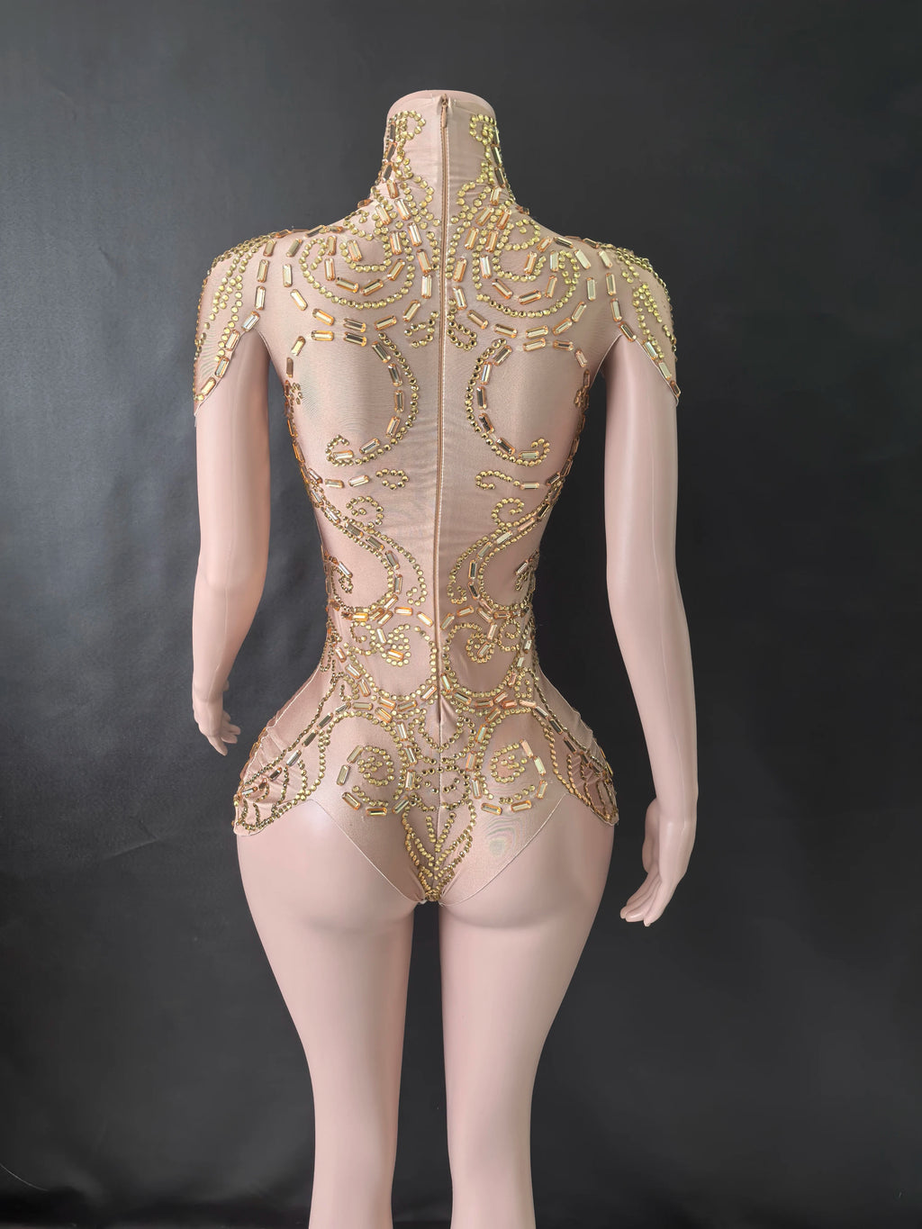 New Rhinestones Bodysuit Pole DancePerformance Clothing Party Rave Outfit Clubwear Stretch Drag Queen Costume 7G