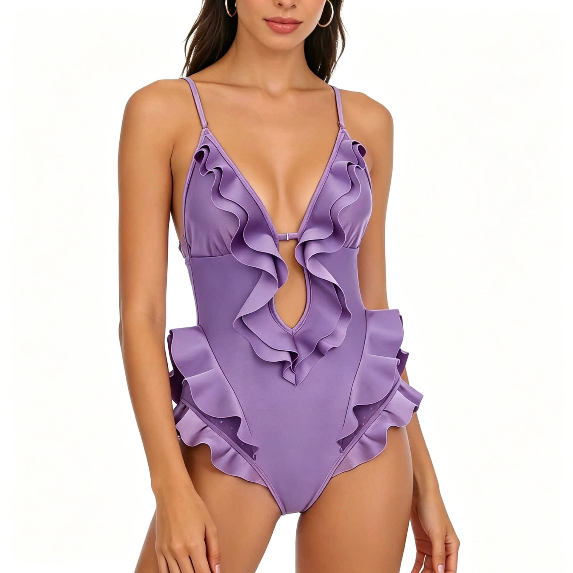 One-Piece Swimsuit for Women, Small Bust, Backless Sexy Bathing Suit