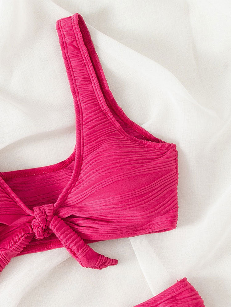 Two-Piece Bathing Suit with Strapback Design