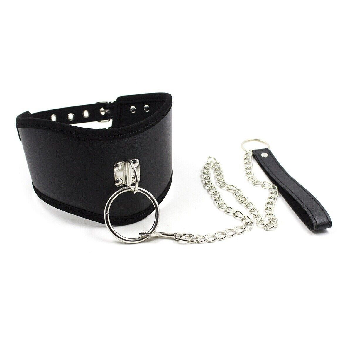 BDSM Bondage SM Kit Women Neck Collar Restraint Set Love Black Slave