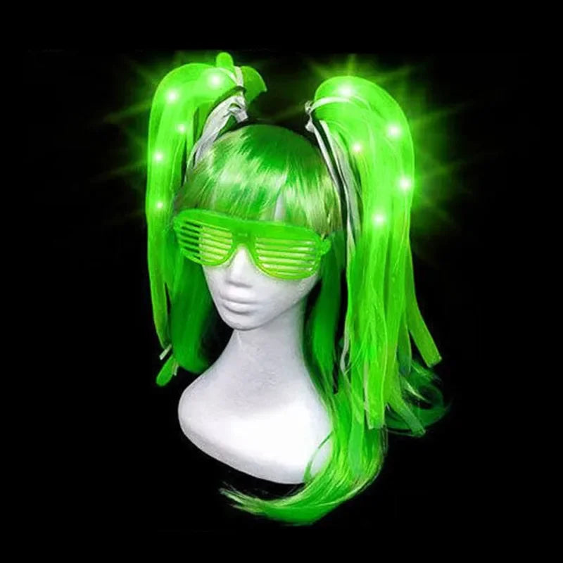LED Kids Adult Light Up Pipe Flashing Noodle Headband Birthday Carnival Hair Band     Glow Party  Wedding Festival
