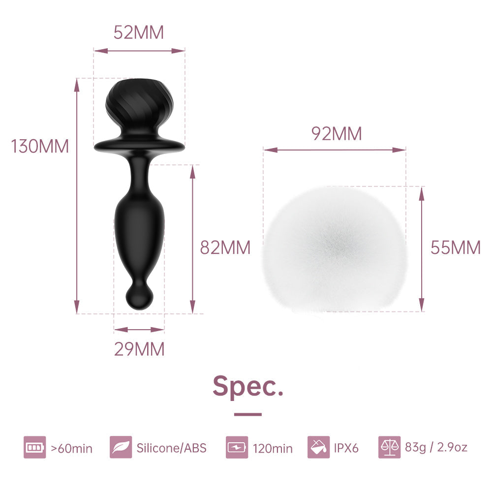 Magic Bunny Tail Butt Plug