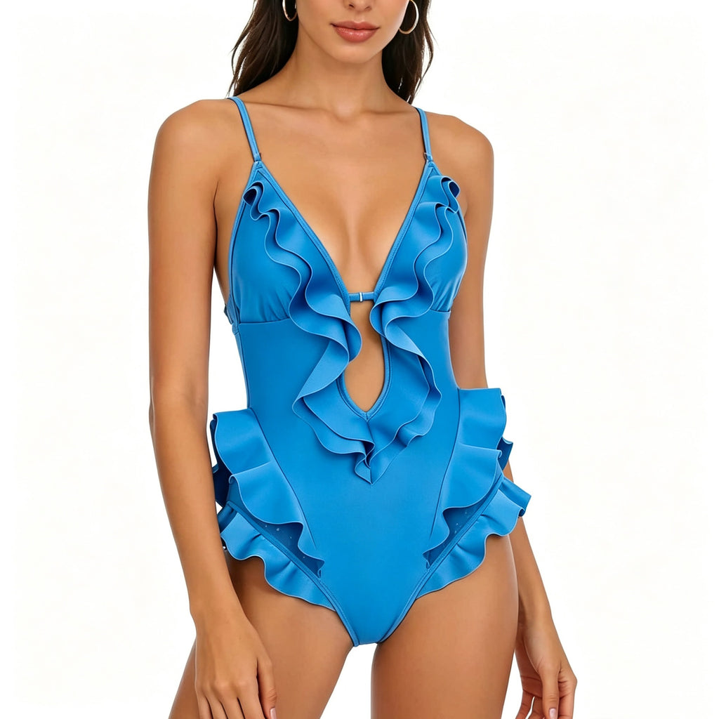 One-Piece Swimsuit for Women, Small Bust, Backless Sexy Bathing Suit