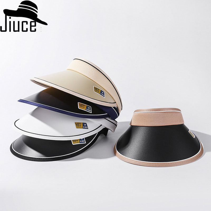 Sun Hat Women's Summer UV Sunscreen Hat Outdoor Riding Anti-Ultraviolet Sun Hat