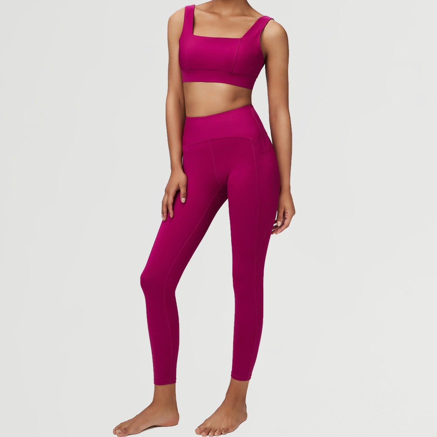 European and American yoga suits for women nude fitness suits