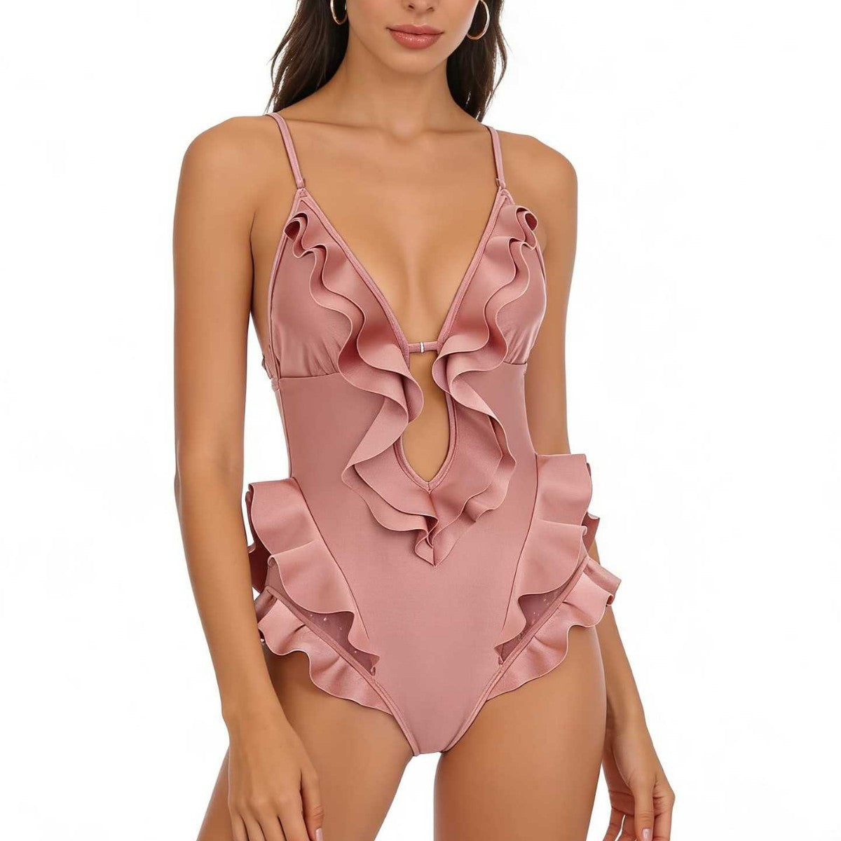 One-Piece Swimsuit for Women, Small Bust, Backless Sexy Bathing Suit