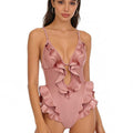 One-Piece Swimsuit for Women, Small Bust, Backless Sexy Bathing Suit