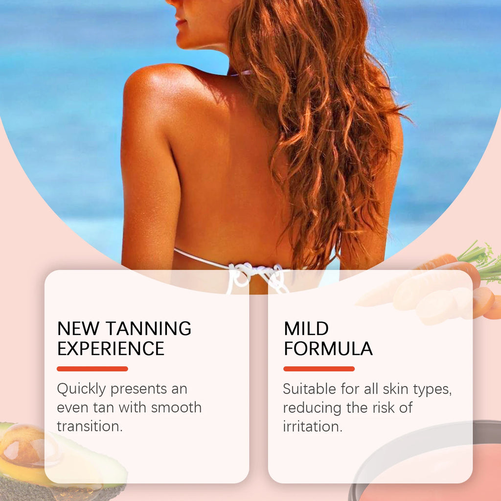 Intensive Tanning Gel Tanning Accelerator Bronzing Cream Sunbeds Summer Long Lasting Face Body Self Tanners Tanning Lotion 100g
