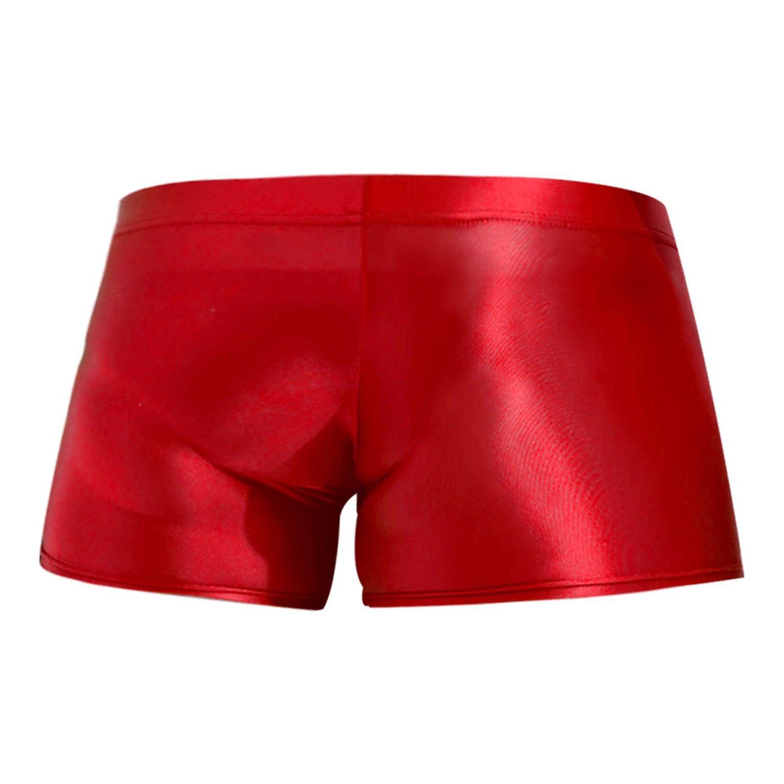 Mens Glossy Boxer Briefs Sexy Underwear Shorts Bottoms Hot Pants Low Rise Underpants Sports Gym Workout Pool Party Swim Trunks