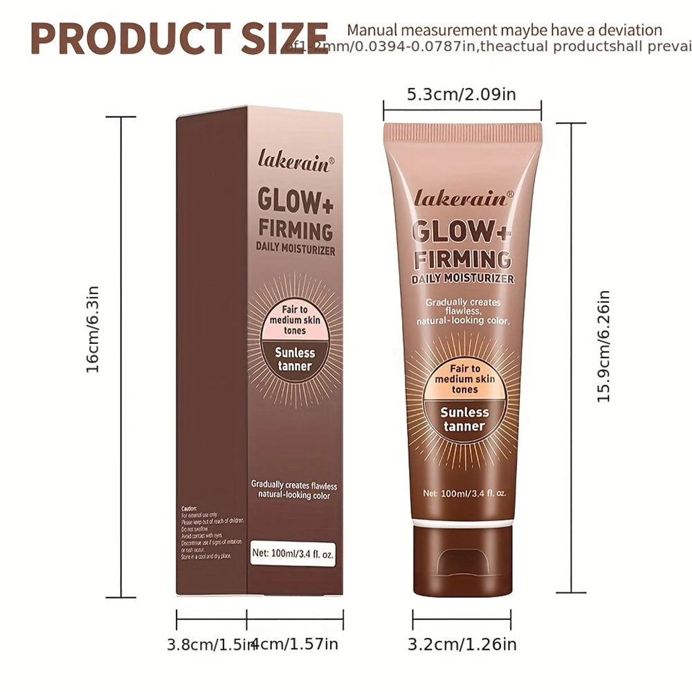 Tanning Cream Face Body Long Lasting Bronzer Skin Tanner Suntan Protect Radiation Nourishing Natural Self-Tanning Lotion