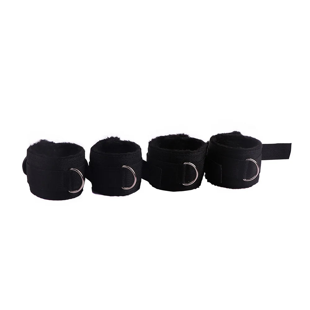 BDSM Bed Strap Bondage Binding on The Bed Binding Adult Sex Toys Sex Bondage Belt Bed Flirting Handcuffs Footcuffs Self Bondage