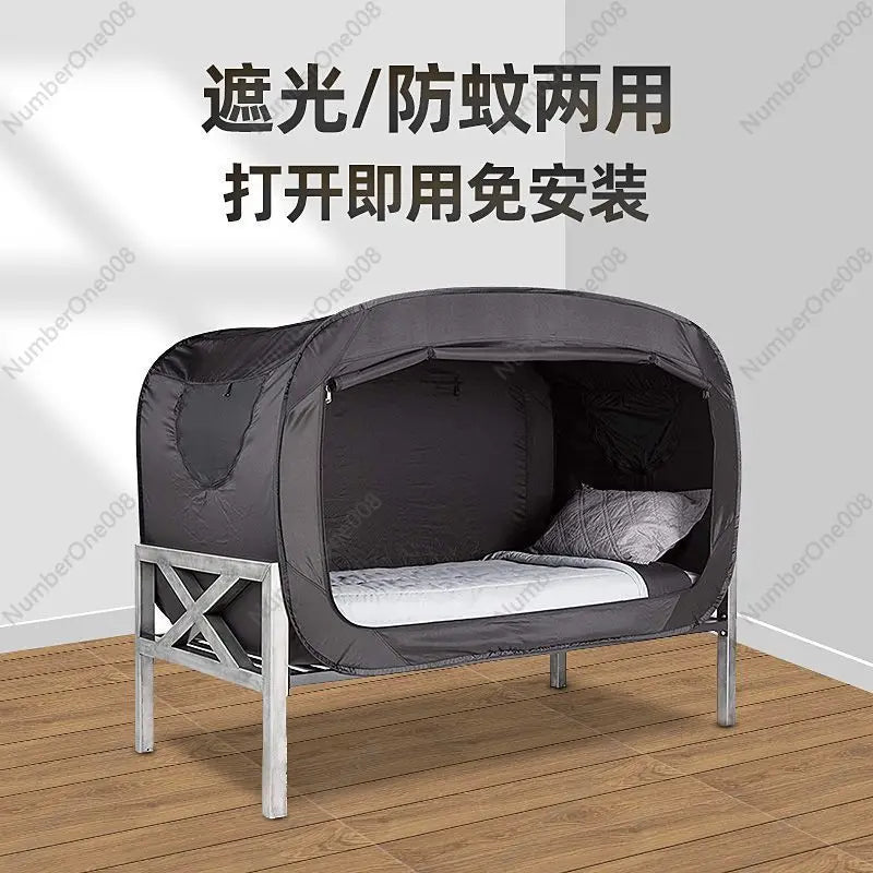 Camping folding tent free of installation integrated student dormitory blackout curtain outdoor mosquito net