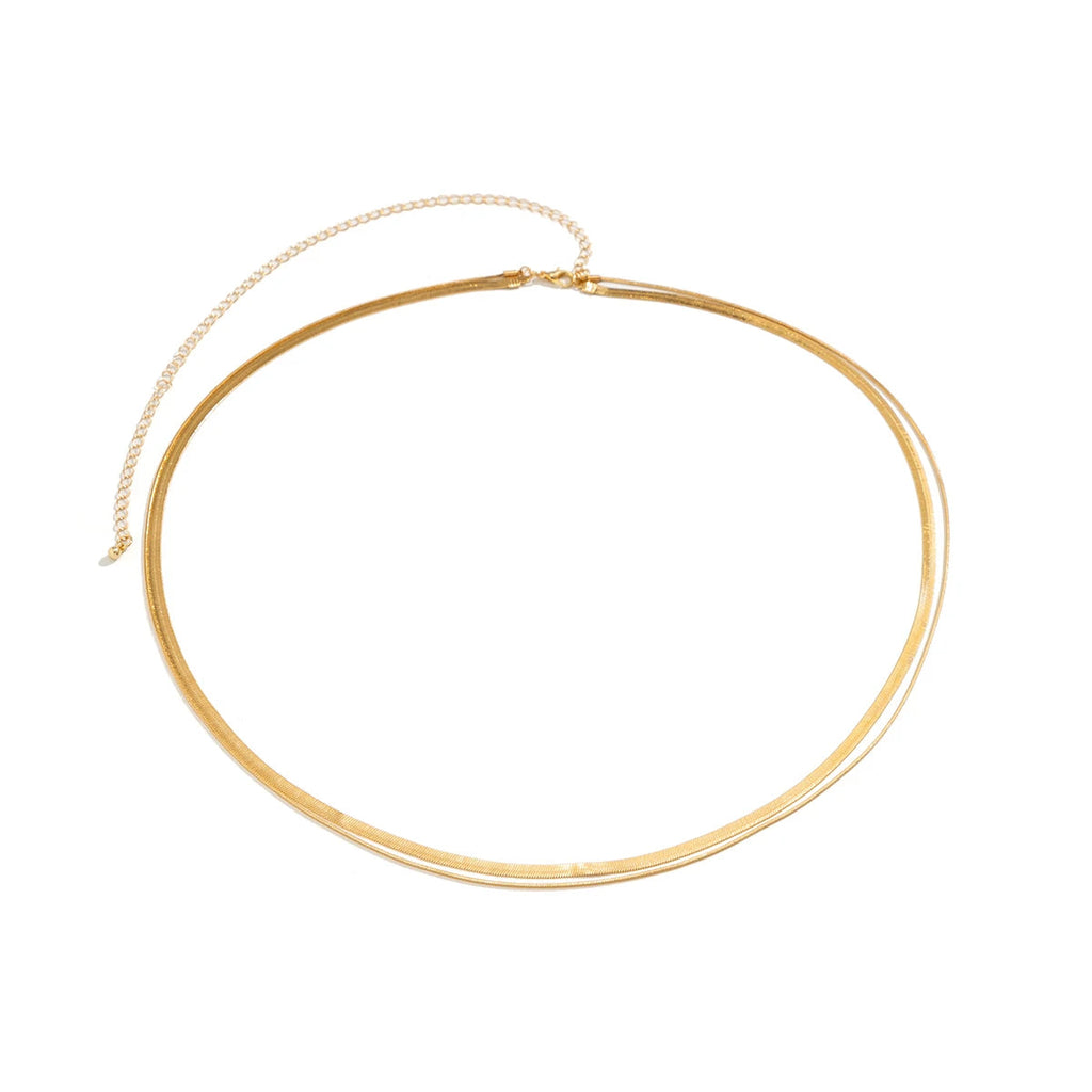 Ingemark Sexy Flat Snake Chain Waist Belly Belt for Women Summer Beach