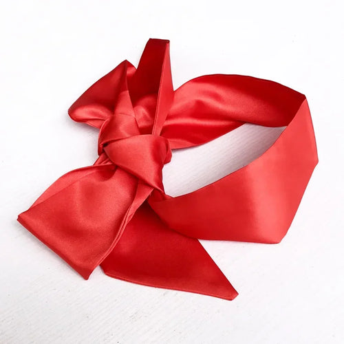 1PC Silk Eye Cover Savour Eye Patches Cute Blindfold Silk Ribbon Satin Silk Sleep Mask Sexy For Women Gift Surprise High Quality