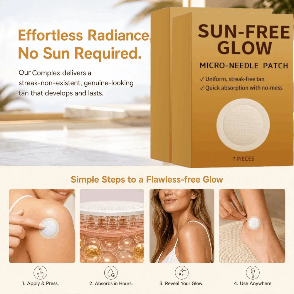 Black Skin Care Sunless Patches Natural Tanning Effect Safe Non-irritating Achieving Both Tanning and Skincare for All Skin Type