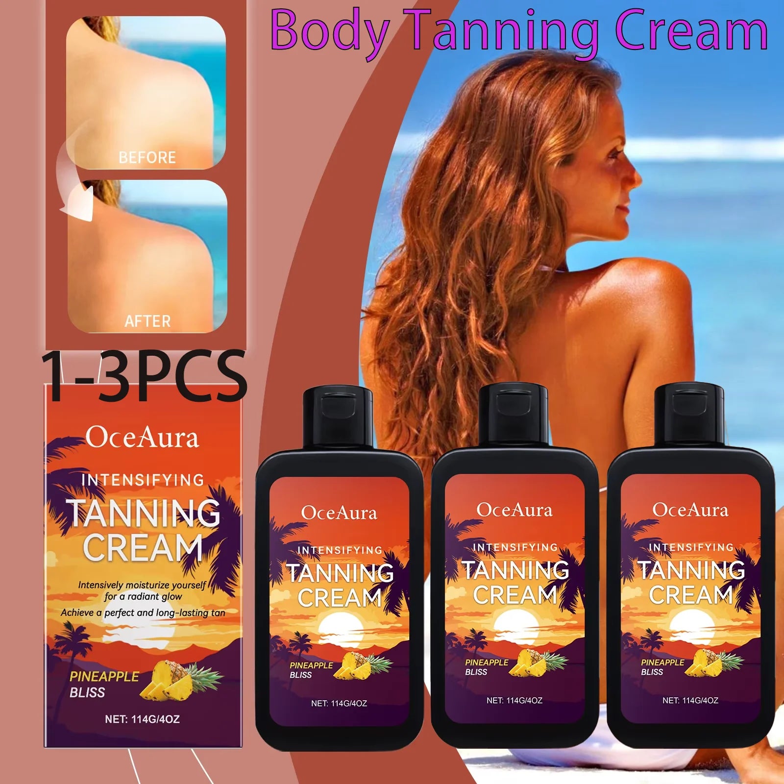 Body Tanning Cream In Solarium Skin Bronzing Strengthen Melanin Promote Healthy Skin Tone Natural Self Tanning Lotion Moisturize