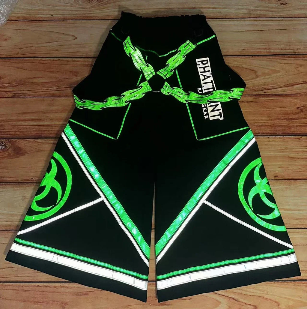 PHATTPANT Phat Pants Rave Gear Reflective Dance Melbourne Shuffle Biohazard C101
